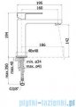 Paffoni  Bateria umywalkowa stojąca, wysoka Effe chrom EF074CRCR