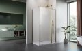 Radaway Nes Kdj II Brushed Gold kabina 120x80cm prawa szczotkowane złoto 10032120-99-01R/10039080-01-01
