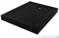 New Trendy Mild Stone Brodzik akrylowy prostokątny 90x100x11,5 cm czarny B-0575