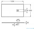 Roca Terran 120x90cm brodzik prostokątny konglomeratowy cafe AP1014B038401660
