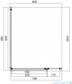 Omnires Manhattan kabina prostokątna 80x100cm przejrzyste profile czarne MH8010BLTR