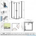 Radaway Fuenta New Kdd-B kabina 100x100cm szkło przejrzyste 384072-01-01L/384072-01-01R