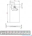 Radaway Kyntos F brodzik 210x100cm antracyt HKF210100-64