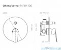 Oltens Vernal bateria prysznicowa podtynkowa chrom 34104100