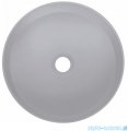 Deante Silia umywalka nablatowa granitowa Ø36 cm szary metalik CQS SU4S