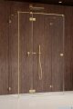 Radaway Essenza Pro Brushed Gold Kdj+S kabina 100x120x100cm lewa szczotkowane złoto 10097312-99-01L/10098100-01-01/10098100-01-01