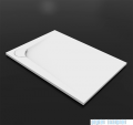 Vayer Bumerang 120x90cm Brodzik prostokątny z konglomeratu marmurowego prawy