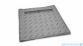 Radaway kwadratowy brodzik podpłytkowy z odpływem liniowym Rain 119x119cm 5CL1212A,5R095R,5SL1