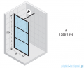 Riho Grid GB400 kabina prysznicowa Walk In 140cm czarna G004028121