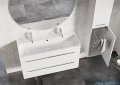 Elita Kwadro Plus szafka z umywalką 80x26x40cm biały połysk 166731/22052006N
