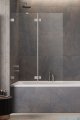 Radaway Essenza Pro Brushed Nickel Pnd II parawan nawannowy 130cm lewy szczotkowany nikiel 10102130-91-01L