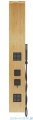 Corsan Basti panel prysznicowy z mieszaczem czarny drewno bambusowe B-002MBL