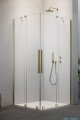 Radaway Furo Brushed Gold KDD kabina 100x120cm szczotkowane złoto 10105100-99-01L/10105120-99-01R