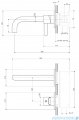 Omnires Y bateria umywalkowa element natynkowy miedź szczotkowana Y1215HROCPB