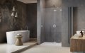 Radaway Essenza Pro Brushed Nickel Dwj drzwi wnękowe 130cm prawe szczotkowany nikiel 10099130-91-01R