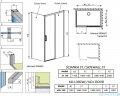 Radaway Idea White Kdj kabina 150x110cm prawa szkło przejrzyste 387045-04-01R/387053-04-01L