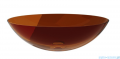Besco Anya Earth Rust + syfon chrom umywalka nablatowa 50x35x15cm #UMA-50-ERC