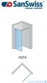 SanSwiss Pur PDT4 kabina Walk-in 30-100cm profil chrom szkło przezroczyste Lewa PDT4GSM21007