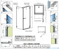 Radaway Arta Kdj I kabina 90x110cm prawa szkło przejrzyste 1386082-03-01R+386023-03-01