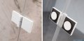 Radaway Essenza Pro White Dwj drzwi wnękowe 120cm lewe przejrzyste 10099120-04-01L