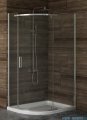 New Trendy New Komfort kabina asymetryczna 100x80x195cm grafit
