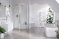 Excellent Vidoq walk-in kabina prysznicowa gięta, ścianka prosta 120cm, ścianka gięta 93cm chrom KAEX.1507.K.1200.0930.CR