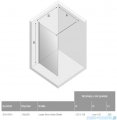 New Trendy New Modus kabina Walk-In 130x200 cm przejrzyste EXK-0014