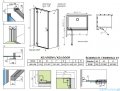 Radaway Essenza Kdj Gold kabina 100x90cm lewa szkło przejrzyste 1385040-09-01L/1384050-01-01