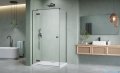 Radaway Essenza Kdj Brushed GunMetal kabina 100x110cm lewa szczotkowany grafit 1385040-92-01L/1384053-01-01