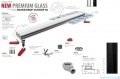 Wiper New Premium Black Glass Odpływ liniowy z kołnierzem 90 cm syfon drop 35 poler 500.0384.01.090