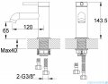 Kohlman Axel bateria umywalkowa 14 cm chrom QB100A