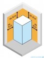 Novellini Skill 2A kabina z hydromasażem prawa błękitna 120x100 SKIA210DM1F-1AN0