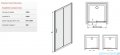 Sanplast Tx drzwi przesuwne D2/TX5b 100x190 cm przejrzyste 600-271-1110-38-401