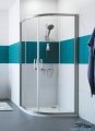 Vitalle Garda kabina półokrągła z drzwiami przesuwnymi 80x80 cm przezroczyste  CU0601069322