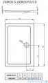 Radaway Arta Kdj II kabina 120x90cm prawa szkło przejrzyste + brodzik Doros D + syfon