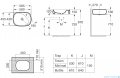 Roca FINECERAMIC umywalka nablatowa BEYOND 58x45 biały mat A3270B8620