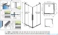 Radaway Furo SL Gold KDD kabina 120x120cm złoty połysk/szkło przejrzyste 10305120-09-01L/10305120-09-01R