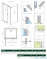 Radaway Nes 8 Kds I kabina 120x90cm lewa przejrzyste 10073120-01-01L/10073112-01-01/10089090-01-01