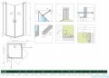 Radaway Nes Black KDD II kabina 80x100 czarny mat/szkło przejrzyste 10031080-54-01L/10031100-54-01R