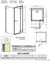 Radaway Arta Kdj II kabina 90x90cm prawa szkło przejrzyste + brodzik Doros C + syfon