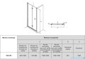 Roca Capital drzwi prysznicowe bifold 100x195cm przejrzyste AM4510012M