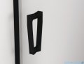 SanSwiss Cadura Black Line drzwi wahadłowe 80cm jednoczęściowe prawe z profilem przyściennym  czarny mat CA1CD0800607