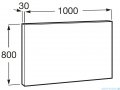Roca Luna lustro łazienkowe z oświetleniem obwodowym LED 100x80cm A812398000