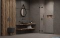 Radaway Essenza Pro Brushed GunMetal Dwj drzwi wnękowe 90cm lewe szczotkowany grafit 10099090-92-01L