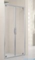 Novellini Drzwi prysznicowe składane LUNES B 96 cm szkło przejrzyste profil srebrny LUNESB96-1B