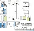 Radaway Arta Kds II kabina 130x100cm prawa szkło przejrzyste 386522-03-01L+1386106-03-01+386112-03-01