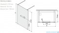 Sanplast Altus PIV/ALTIIa kabiny walk-in 140x203 cm czarny matowy 600-121-3181-59-401
