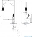 Omnires Switch bateria kuchenna do podłączenia zestawu filtrującego czarny mat SW9057BL