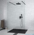 Besco Aveo Due Black kabina walk-in 140x195cm przejrzyste
