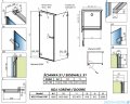 Radaway Arta Kdj I kabina 100x110cm lewa szkło przejrzyste 1386083-03-01L+386023-03-01